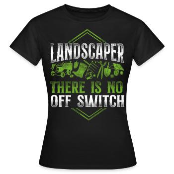 Landscaper Landscaping Landscape - Women's T-Shirt - black - Front - AI Model Female 172 dark (172cm)