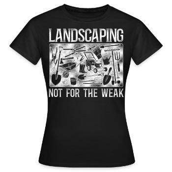 Landscaper Landscaping Landscape - Women's T-Shirt - black - Front - AI Model Female 172 dark (172cm)