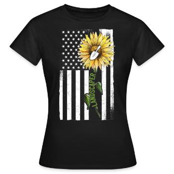 Paysagiste Architecte Paysagiste Usa - T-shirt Femme - noir - Devant - AI Model Female 172 dark (172cm)