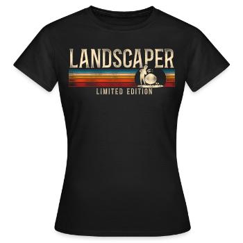Landscaper Landscaping Landscape - Women's T-Shirt - black - Front - AI Model Female 172 dark (172cm)