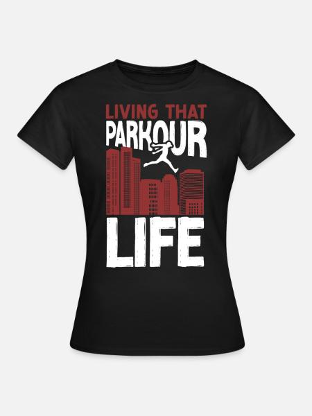 Parkour Free Running Traceur - Frauen T-Shirt - Schwarz