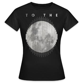 Crypto Trading Stock Chart Cot to the Moon - T-shirt Femme - noir - Devant - AI Model Female 172 dark (172cm)