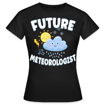 Meteorologist Weather Forecast - Women's T-Shirt - black - Front - AI Model Female 172 dark (172cm)