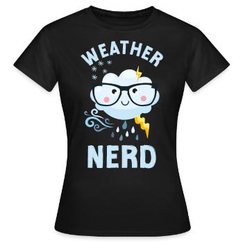 Meteorologist Weather Forecast - Women's T-Shirt - black - Front - AI Model Female 172 dark (172cm)