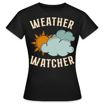 Meteorologist Weather Forecast - Women's T-Shirt - black - Front - AI Model Female 172 dark (172cm)