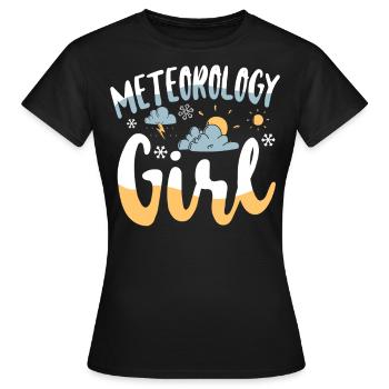 Meteorologist Weather Forecast - Women's T-Shirt - black - Front - AI Model Female 172 dark (172cm)