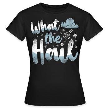 Météorologue Prévisions météorologiques - T-shirt Femme - noir - Devant - AI Model Female 172 dark (172cm)
