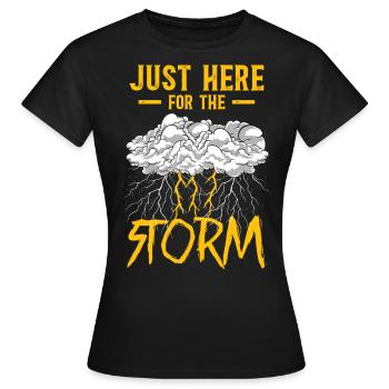 Storm Chaser Hurricane Meteorology - Frauen T-Shirt - Schwarz - Vorne - AI Model Female 172 dark (172cm)
