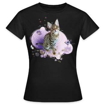 Tabby - Women's T-Shirt - black - Front - AI Model Female 172 dark (172cm)