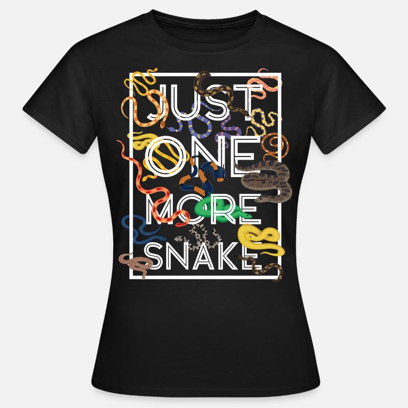 Serpente Serpente Solo Un Altro Serpente - Maglietta da donna - nero