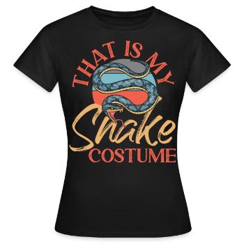 Serpent serpent qui est mon serpent - T-shirt Femme - noir - Devant - AI Model Female 172 dark (172cm)