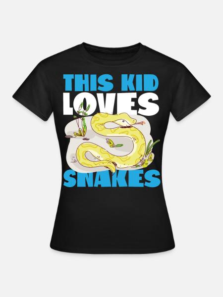 Serpent serpent que cet enfant aime - T-shirt Femme - noir
