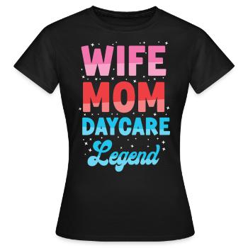 Childcare Daycare Provider Teacher - Women's T-Shirt - black - Front - AI Model Female 172 dark (172cm)