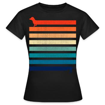 Tenue d’ami de chien, teckel de chien meilleur ami - T-shirt Femme - noir - Devant - AI Model Female 172 dark (172cm)