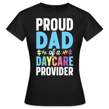 Childcare Daycare Provider Teacher - Women's T-Shirt - black - Front - AI Model Female 172 dark (172cm)