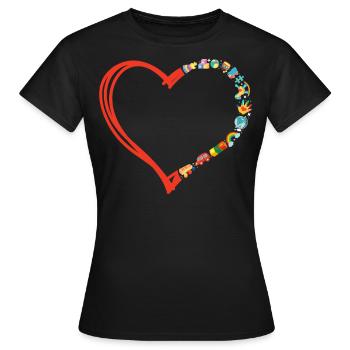 Childcare Daycare Provider Teacher - Women's T-Shirt - black - Front - AI Model Female 172 dark (172cm)