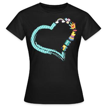 Childcare Daycare Provider Teacher - Women's T-Shirt - black - Front - AI Model Female 172 dark (172cm)