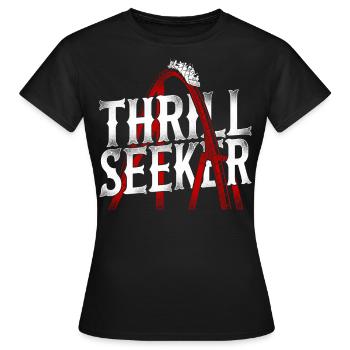 Roller Coaster Vintage Thrill - T-shirt Femme - noir - Devant - AI Model Female 172 dark (172cm)