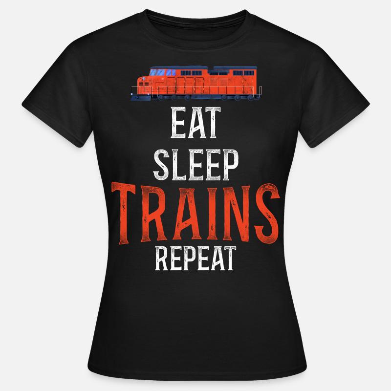 Freight Diesel Train Driver - Women's T-Shirt - black