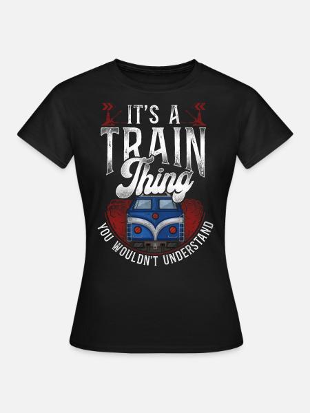 Conducteur de train diesel de marchandises - T-shirt Femme - noir