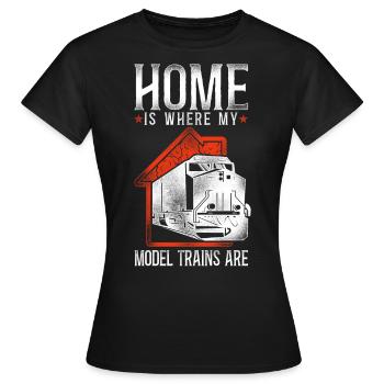 Freight Diesel Train Driver - Women's T-Shirt - black - Front - AI Model Female 172 dark (172cm)