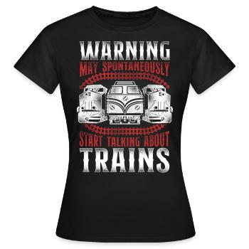 Conducteur de train diesel de marchandises - T-shirt Femme - noir - Devant - AI Model Female 172 dark (172cm)