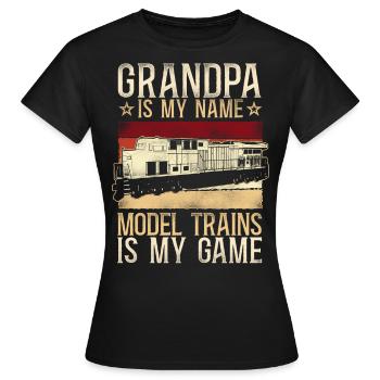 Conducteur de train diesel de marchandises - T-shirt Femme - noir - Devant - AI Model Female 172 dark (172cm)