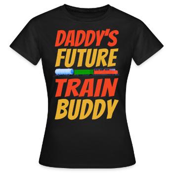 Conducteur de train diesel de marchandises - T-shirt Femme - noir - Devant - AI Model Female 172 dark (172cm)
