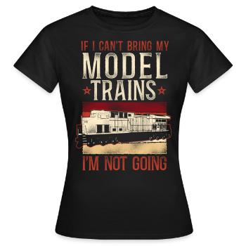 Conducteur de train diesel de marchandises - T-shirt Femme - noir - Devant - AI Model Female 172 dark (172cm)