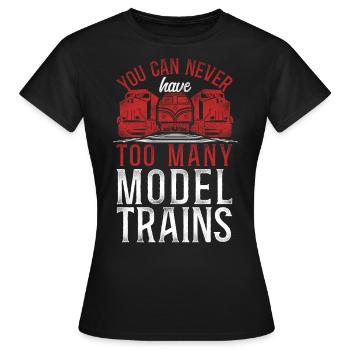 Conducteur de train diesel de marchandises - T-shirt Femme - noir - Devant - AI Model Female 172 dark (172cm)