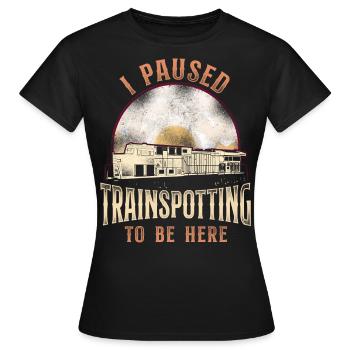 Freight Diesel Train Driver - Women's T-Shirt - black - Front - AI Model Female 172 dark (172cm)