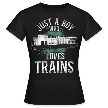 Conducteur de train diesel de marchandises - T-shirt Femme - noir - Devant - AI Model Female 172 dark (172cm)