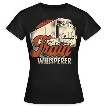 Conducteur de train diesel de marchandises - T-shirt Femme - noir - Devant - AI Model Female 172 dark (172cm)