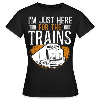 Conducteur de train diesel de marchandises - T-shirt Femme - noir - Devant - AI Model Female 172 dark (172cm)