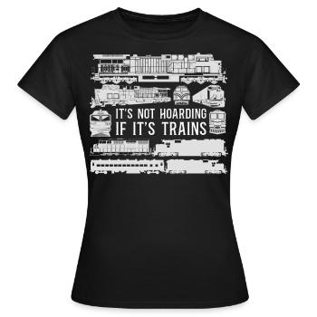 Conducteur de train diesel de marchandises - T-shirt Femme - noir - Devant - AI Model Female 172 dark (172cm)