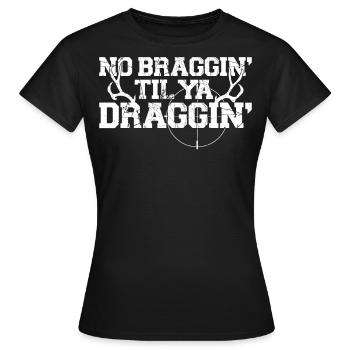 Chasseur de cerfs de Cerf Non - T-shirt Femme - noir - Devant - AI Model Female 172 dark (172cm)
