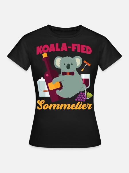 Sommelier Wine Drinking Tasting - Frauen T-Shirt - Schwarz