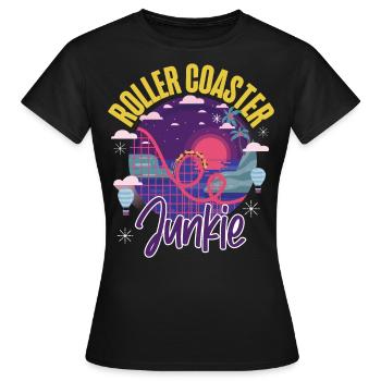 Roller Coaster Roller Coaster - Women's T-Shirt - black - Front - AI Model Female 172 dark (172cm)