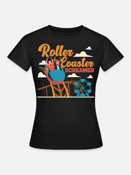 Roller Coaster Roller Coaster - Frauen T-Shirt - Schwarz