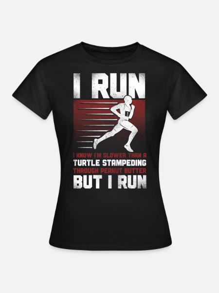 Running Runner Half Marathon - Frauen T-Shirt - Schwarz