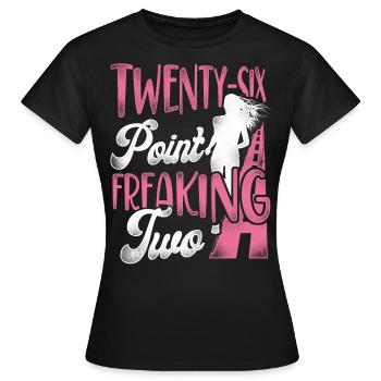 Running Runner Half Marathon - Women's T-Shirt - black - Front - AI Model Female 172 dark (172cm)