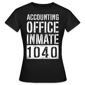 Comptable Comptable Comptable Comptabilité - T-shirt Femme - noir - Devant - AI Model Female 172 dark (172cm)