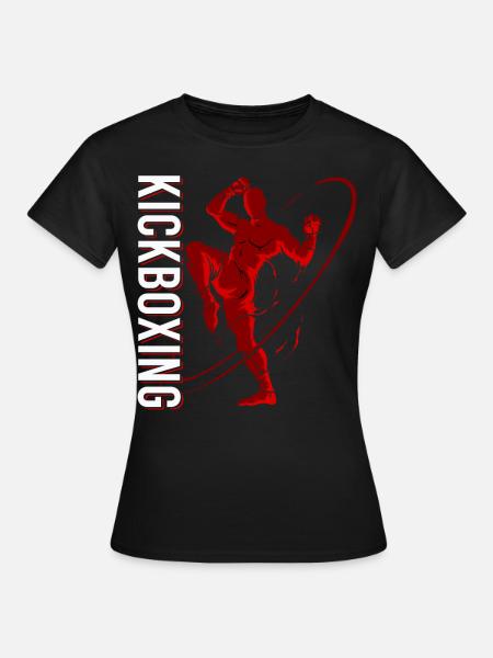 Kickboxer Martial Arts Kickboxing Kickboxen - Frauen T-Shirt - Schwarz