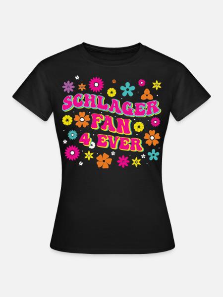 Volksmusik Party Dorffest Ouftit Deutsche Schlager - Frauen T-Shirt - Schwarz