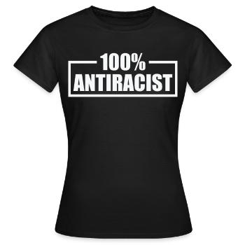 Punk Rock Anti-racism, against racism - Women's T-Shirt - black - Front - AI Model Female 172 dark (172cm)