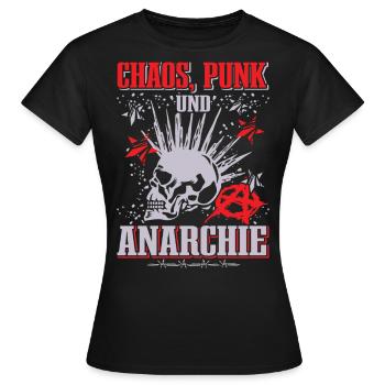 Punk Rock Pogo Anarchy Punks Punk Rocker Punk - Women's T-Shirt - black - Front - AI Model Female 172 dark (172cm)