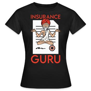 Vermögensberater, Versicherungs Makler Guru - Frauen T-Shirt - Schwarz - Vorne - AI Model Female 172 dark (172cm)