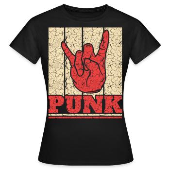 Punk Rock Pogo Anarchy Punks Punk Rocker Punk - Women's T-Shirt - black - Front - AI Model Female 172 dark (172cm)