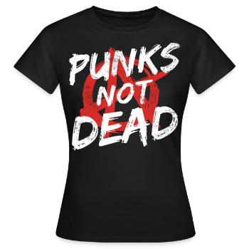 Punk Rock Pogo Anarchy Punks Punk Rocker Punk - Women's T-Shirt - black - Front - AI Model Female 172 dark (172cm)