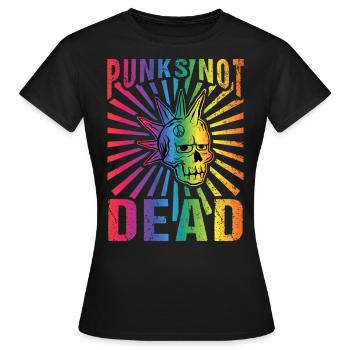 Punk Rock Pogo Anarchie Punks Punk Rocker Punk - T-shirt Femme - noir - Devant - AI Model Female 172 dark (172cm)